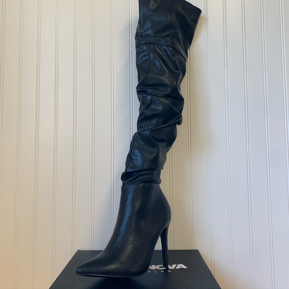 Fashion Nova “Stay Away From Me Heeled Boot”